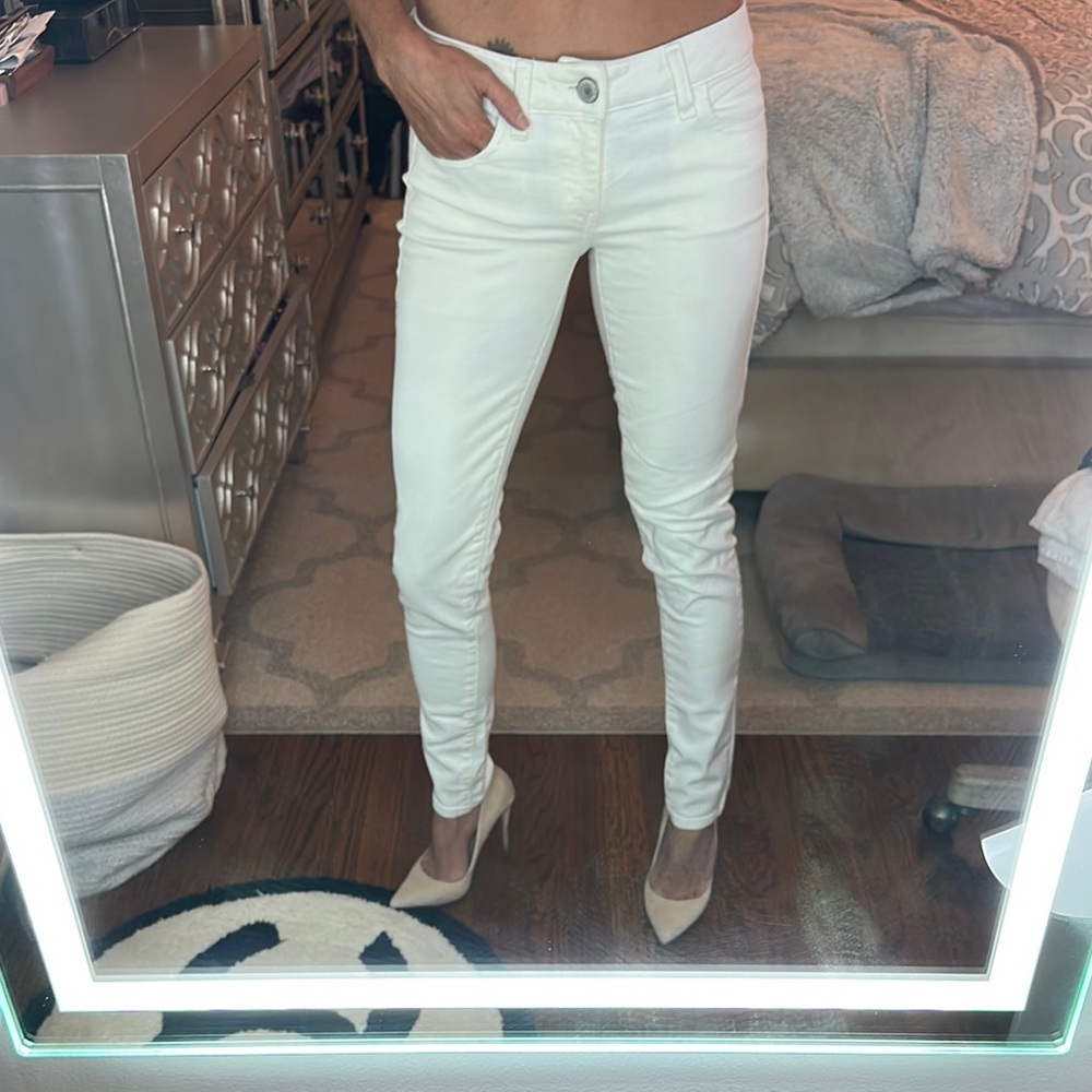 American Eagle Outfitters Cream Denim
